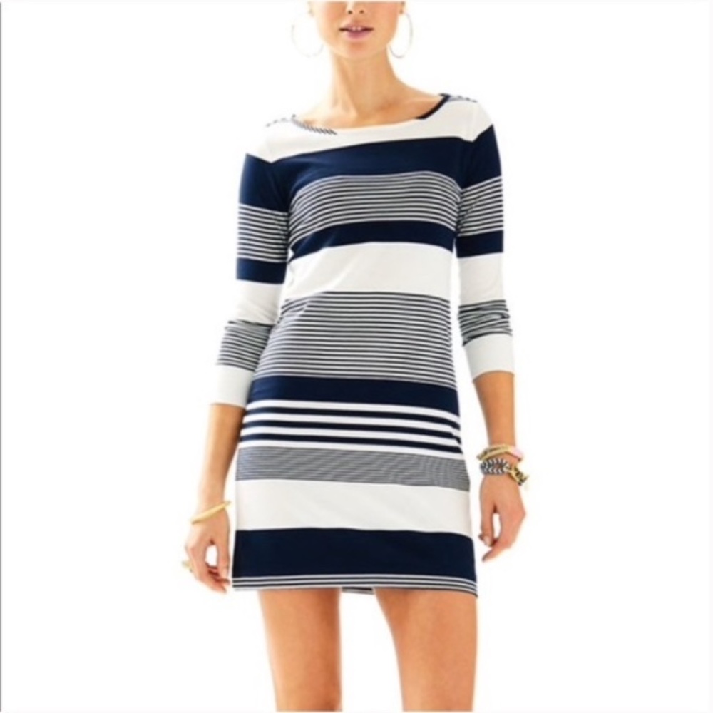 Lilly Pulitzer Navy & White Stripe Knit Dress
